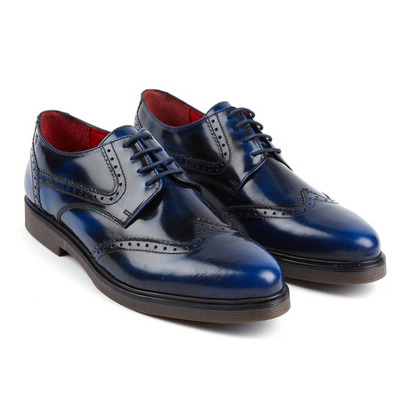 Mole Wingtip Brogue // Blue (Euro: 41)