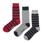 Dress Socks // Charcoal Combo // Pack of 3