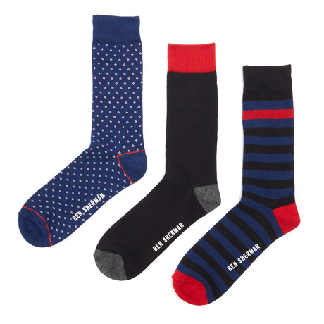 Dress Socks // Navy + Black // Pack of 3