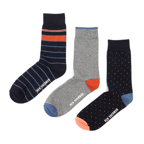 Dress Socks // Black + Heather // Pack of 3