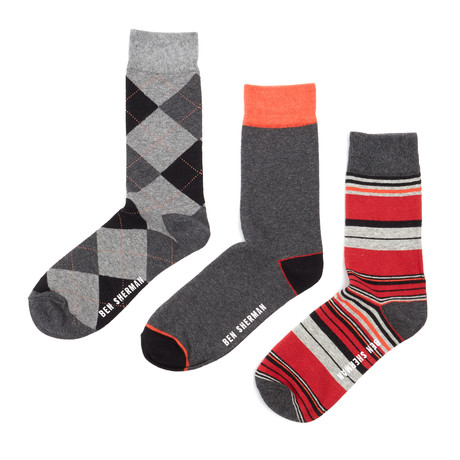 Dress Socks // Black Combo // Pack of 3
