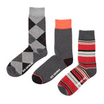 Dress Socks // Black Combo // Pack of 3