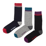 Dress Socks // Black + Grey // Pack of 3