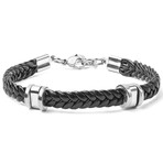 Stainless Steel + Braided Rubber Bracelet