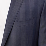 Notch Lapel Plaid Suit // Denim Blue Shadow (US: 36R)