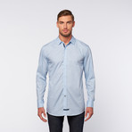 Button-Up Shirt // Light Blue Swirl (2XL)