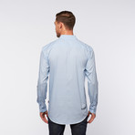 Button-Up Shirt // Light Blue Swirl (S)