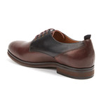 Logan Color Block Derby // Black + Burgundy (US: 9.5)