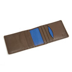 Leather Embossed Wallet // Chocolate