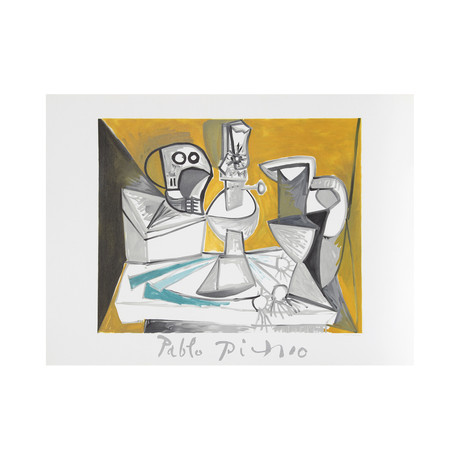 Tete de Morte, Lampe Cruches et Poireaux