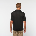 Skins Game // Bamboo Vertical Jacquard Polo // Green Apple (S)