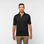 Skins Game // Bamboo Vertical Jacquard Polo // Green Apple (S)