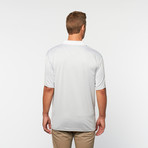 Skins Game // Bamboo Pin Dot Jacquard Polo // Silver Tangerine (XS)