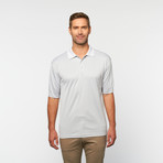 Skins Game // Bamboo Pin Dot Jacquard Polo // Silver Tangerine (XS)