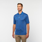 Skins Game // Bamboo Performance Diamond Jacquard Polo // Royal Blue (S)