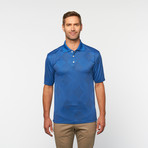 Skins Game // Bamboo Performance Diamond Jacquard Polo // Royal Blue (S)