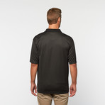 Horn Legend // Bamboo Jacquard Stripe Polo // Black (S)