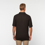 Skins Game // Pique Short-Sleeve Polo // Black (L)