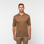 Skins Game // Shadow Stripe Short-Sleeve Polo // Bittersweet (S)