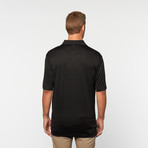 Skins Game // Mini Horizontal Ottoman Short-Sleeve Polo // Black (S)