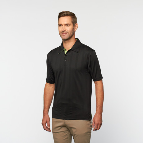Skins Game // Bamboo Performance Blended Short-Sleeve Polo // Green Apple (S)