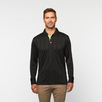 Skins Game // Bamboo Performance Blended Long-Sleeve Polo // Green Apple (S)