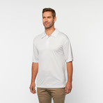 Skins Game // Bamboo Performance Box Jacquard Short-Sleeve Polo // White (XS)
