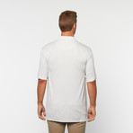 Skins Game // Bamboo Performance Box Jacquard Short-Sleeve Polo // White (XS)