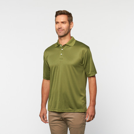 Skins Game // Bamboo Performance Pin Dot Jacquard // Dill (XS)