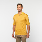 Skins Game // Bamboo Performance Pin Dot Jacquard // Gold (XS)