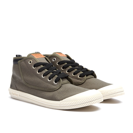 High Leap Canvas Sneaker // Olive + Charcoal (US: 6)