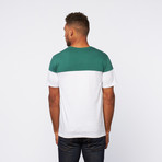 Color Block Pocket Tee // Green (XL)