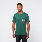 Visent // Contrast Pocket Tee // Green (XL)