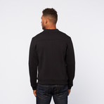 Zip-Up Sweatshirt // Black (XL)
