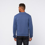 Zip-Up Sweatshirt // Blue (M)