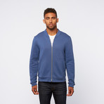 Zip-Up Sweatshirt // Blue (M)