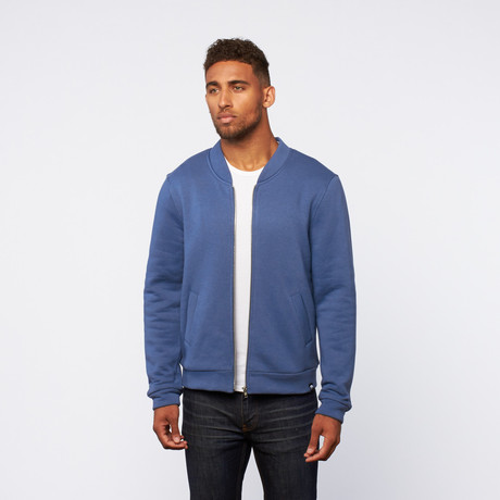 Zip-Up Sweatshirt // Blue (S)