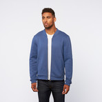 Zip-Up Sweatshirt // Blue (L)