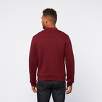 Zip-Up Sweatshirt // Deep Red (L)