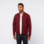 Zip-Up Sweatshirt // Deep Red (2XL)