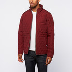 Timeout // Quilted Jacket // Deep Red (XL)