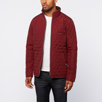 Timeout // Quilted Jacket // Deep Red (2XL)