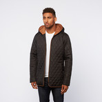 Quilted Hooded Jacket // Black (XL)