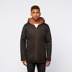 Quilted Hooded Jacket // Black (XL)
