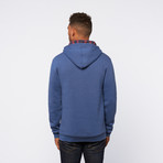 Contrast Pocket Hoodie // Blue (2XL)