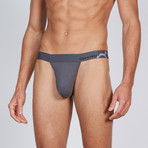 AnatoMAX Bikini Brief // Graphite (Small)