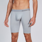 AnatoMAX Basics Boxer Brief 9 Inch Leg // Gray (Small)