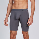 AnatoMAX Basics Boxer Brief 9 Inch Leg // Graphite (Small)