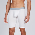 AnatoMAX Basics Boxer Brief 9 Inch Leg // White (Small)