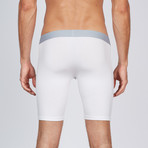 AnatoMAX Basics Boxer Brief 9 Inch Leg // White (Small)